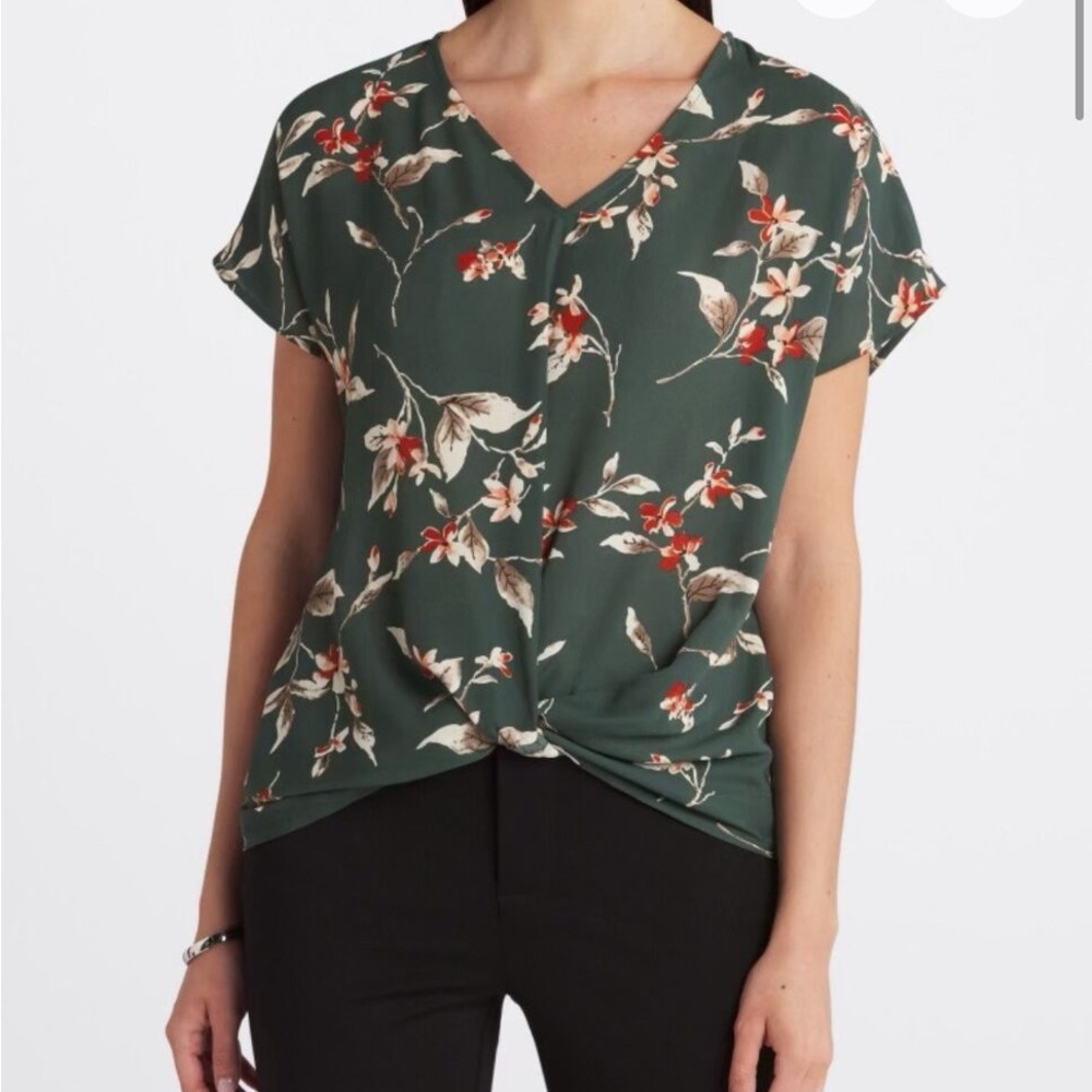 Floral Green Blouse